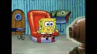 SpongeBob Watching Sports Channel Green Screen !!! No Copyright !!!
