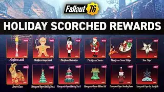 ALL HOLIDAY SCORCHED REWARDS 2023 | Fallout 76