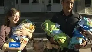 Молодая пара из Кармаскалинского района за раз стала многодетной - в семье появилась тройня