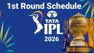 IPL 2026 Schedule Announced | Full Time Table & Fixtures | Phase 1 Matches | TATA IPL 2026