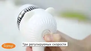 Электропемза Damgl-07 белая/Терка для ног Damgl-07/Пемза для ног Damgl-07 с тремя парами насадок