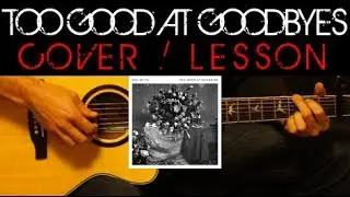 TOO GOOD AT GOODBYES - Sam Smith Cover 🎸 Easy Acoustic Guitar Tutorial / Lesson + Lyrics Chords Tabs