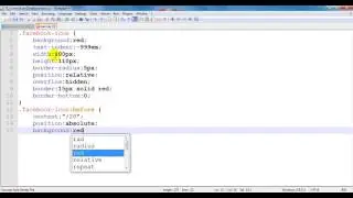 How to Create Facebook Icon in HTML/CSS