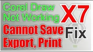 Coreldraw X7 Not Working, Close Or Disable The Save, Save As, Export, Printer , Coreldraw Tutorials