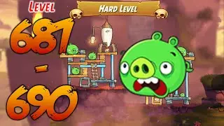 UNLOCK LEVEL 687-690 | ANGRY BIRDS 2 (HARD LEVEL) - MAP Cobalt Plateaus Hamburg