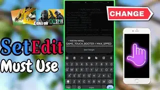 Setedit New Codes For Game Touch Delay Fix, Fast Touch Response Codes Using Setedit App