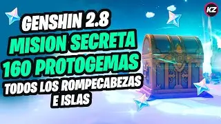Buscando tesoros entre arrecifes MISION DE MUNDO SECRETA - Genshin 2.8 Archipiélago Manzana Dorada