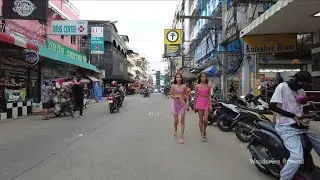 Soi Buakhao to Beach Road Daytime Walk,Pattaya - Thailand