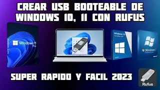 ✅Hacer una USB Booteable Windows 11/10/8/7 con RUFUS