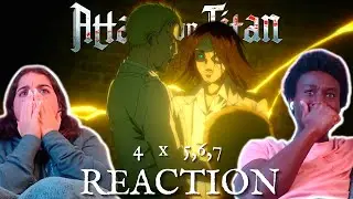 ATTACK ON TITAN (4x5) (4x6) (4x7) REACTION