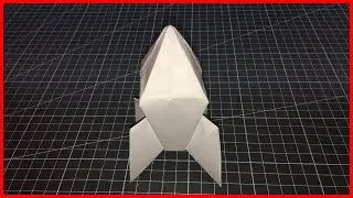Rocket from origami paper. How to make a paper rocket with his hands.