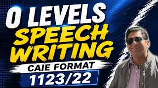 Scoring A* in Speech Writing | CAIE Cambridge O levels | Complete guide