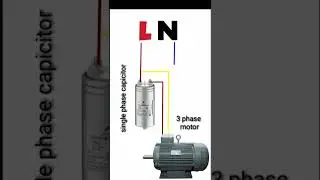3Phase motor work Single phase #electronic #electrician #technical