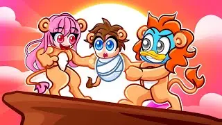 Having a LION FAMILY in Roblox!