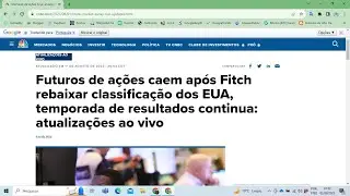 Agência Fitch rebaixa EUA: correção à vista?