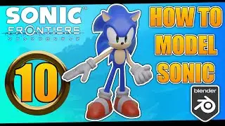 Sonic the Hedgehog 3D Model [Blender Modelling Tutorial][Part 10:Head Retopo]