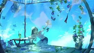Relaxing Piano Music with Background Underwater Ambience for Studying