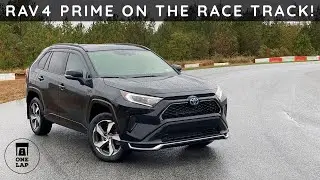 One Lap in the 2021 Toyota RAV4 Prime on The Race Track!