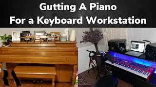 Gutting a Piano for a Keyboard Workstation