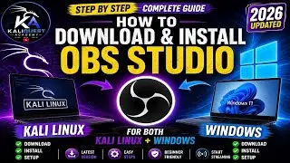 ✅ How to Download & Install OBS Studio on Kali Linux & Windows (2026 Complete Guide)