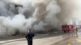 Pijaca Otoka Sarajevo u ogromnom požaru. Vatrogascima kapa do poda 11/2023