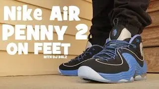 Nike Air Penny 2 'Sole Collector'  Black Varsity Blue Shoes on Feet Review