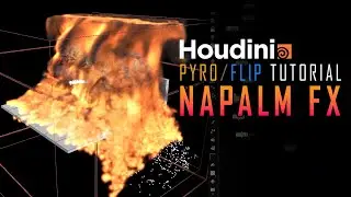 Houdini Tutorial: WATER AND FIRE --- [How to connect FLIP to PYRO]