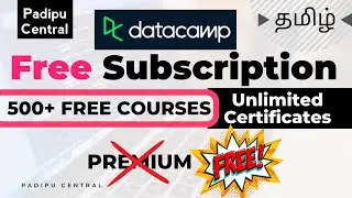 500+ Free Online Courses with Certificate 🔥 Get DataCamp Premium Subscription for FREE 🤩
