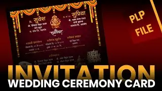 Wedding invitation card in pixallab plp file | CGS CREATIVE