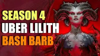 Solo Uber Lilith - Bash Barb w/ Ramaladni's Magnum Opus - Diablo 4 Season 4