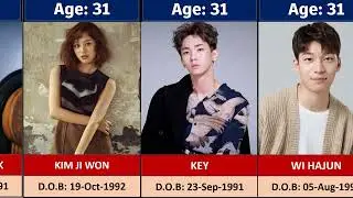 Korean Actors Age and Birthday Comparison