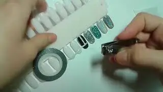 Как сделать маникьюр с лентой для ногтей