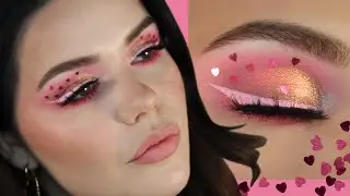 Pretty in Pink Heart Makeup 🤍 Valentine's Day tutorial