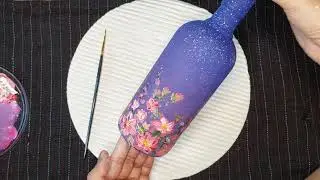 Painting On a Bottle | Decoration idea | Easy Painting On Bottle