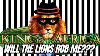 WILL THE LIONS ROB ME?? NOT ONCE, NOT TWICE BUT THREE TIMES???!!! KING OF AFRICA SLOT!!!