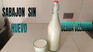 SABAJON casero SIN huevo/como hacer sabajon/ponche crema  sin huevo