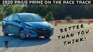 One Lap in the Prius Prime PHEV on the Race Track!