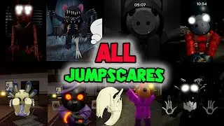 ALL JUMPSCARES - Piggy Branched Realities Chapter 2 Gloomy Forest (ROBLOX)