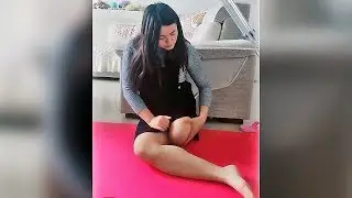 Pretty Amputee Girl Taking Care of Her Stump #2