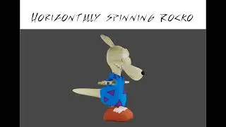 Horizontally spinning Rocko