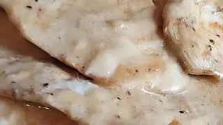 Pollo a la crema de queso