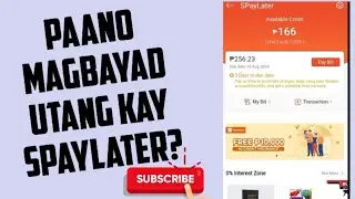 Paano magbayad utang Spaylater #paybill#spaylater #paanoomagbayad