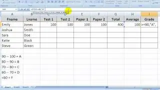 MS Excel, the 