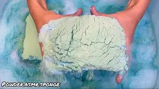 Fluffy paste 💚 Squeezing sponges asmr