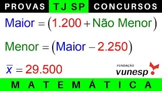 TJ SP 2024 🔥 Matemática: MÉDIA ARITMÉTICA SIMPLES e PONDERADA 