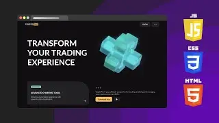 HTML, CSS Tutorial - Crypto Landing Page