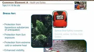 SWAMP FIELD METHODS COMMON ELEMENT A - HEALTH AND SAFETY