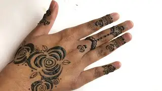Arabic Rose Henna Design | Easy Henna for Beginngers | Jaldi Henna Pt 5
