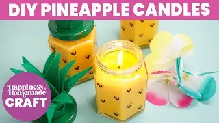 Easy DIY Pineapple Candles