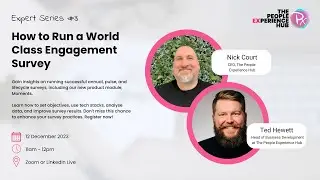 How to Run a World Class Engagement Survey
